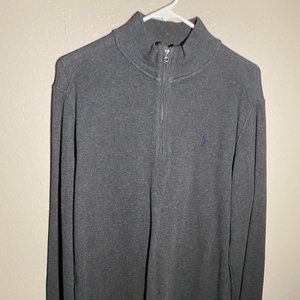 Grey Polo Ralph Lauren Zip-Up Sweater